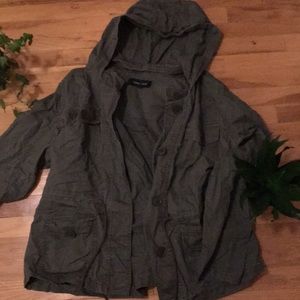 Navy Green Utility Jacket